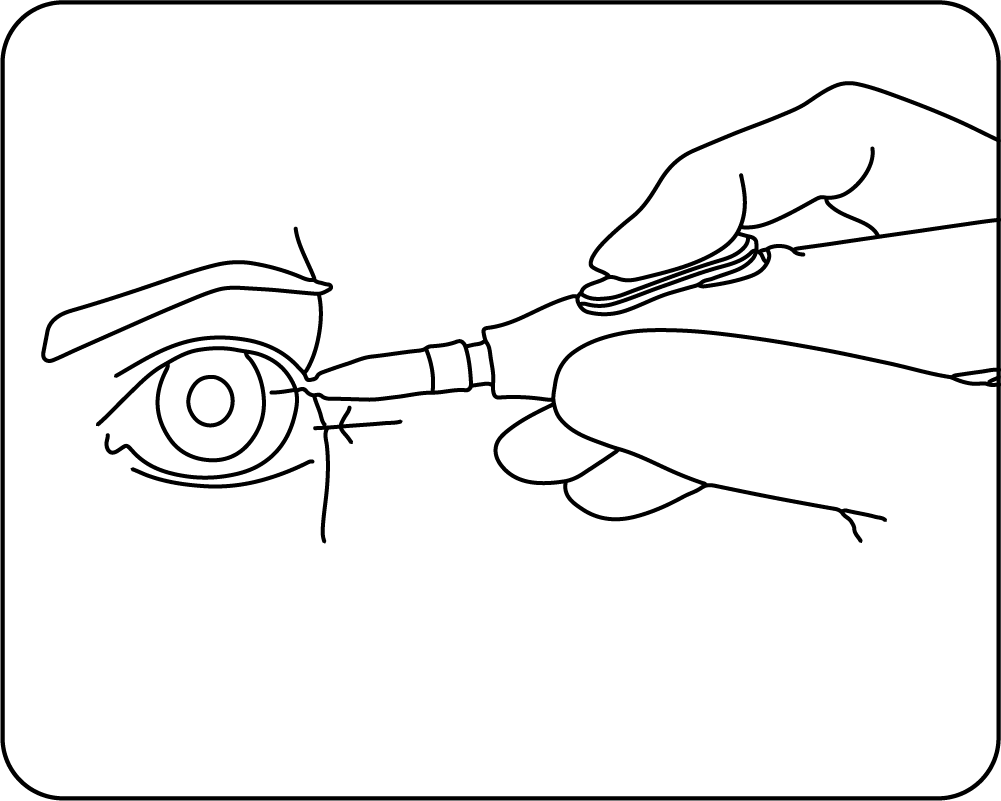 Step 4 — insert and collect fluid